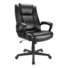 Load image into Gallery viewer, Realspace Hurston Bonded Leather High-Back Executive Office Chair, Black, BIFMA Compliant