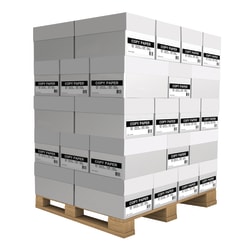 Domtar Xerographic Copy Paper, 10 Reams, White, Letter (8.5in x 11in), 200000 Sheets Per Pallet, 20 Lb