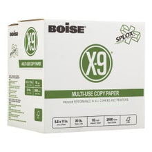 Load image into Gallery viewer, Boise X-9 SPLOX Multi-Use Printer &amp; Copy Paper, White, Letter (8.5in x 11in), 200000 Sheets Per Pallet, 20 Lb, 92 Brightness, SP-8420-519SKD