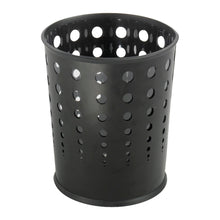 Load image into Gallery viewer, Safco Round Steel Wastebasket, 6 Gallons, Black