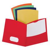 Oxford Contour Twin-Pocket Folders, 8 1/2in x 11in, Assorted Colors, Pack Of 25