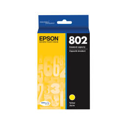 Epson 802 DuraBrite Ultra Yellow Ink Cartridge, T802420-S