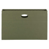 Smead Hanging Pockets with Full-Height Gusset - Legal - 8 1/2in x 14in Sheet Size - 3 1/2in Expansion - 11 pt. Folder Thickness - Standard Green - 10 / Box