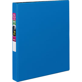 Avery Durable 3-Ring Binder With EZ-Turn Rings, 1in D-Rings, 42% Recycled, Blue