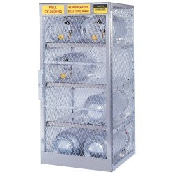 Justrite Cylinder Storage Locker, 8 Cylinders