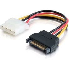 Load image into Gallery viewer, C2G 7.5in 15-pin Serial ATA Male to LP4 Female Power Cable - For Hard Drive - 6in Cord Length