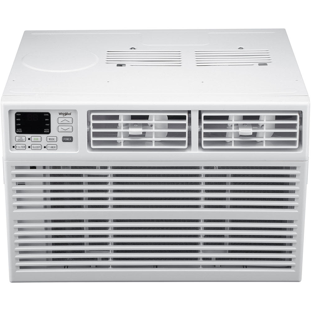 Whirlpool Energy Star Window-Mounted Air Conditioner With Remote, 6,000 BTU, 13 5/16inH x 18 5/8inW x 15 5/8inD, White