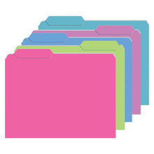 Load image into Gallery viewer, Top Notch Teacher Products Mini File Folders, 4in x 6in, Assorted Galactic Colors, 6 Packs Of 25