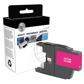 Clover Technologies Group Remanufactured High-Yield Magenta Ink Cartridge Replacement For Brother LC71M, LC75M, CTGLC75M