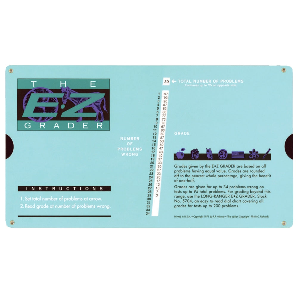 The Original E-Z Grader Graders, Original Green, Pack Of 4