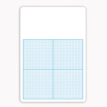 Load image into Gallery viewer, Flipside 1/4in Graph Non-Magnetic Unframed Dry-Erase Whiteboards, 16in x 11in x 1/8in, White/Blue, Pack Of 4
