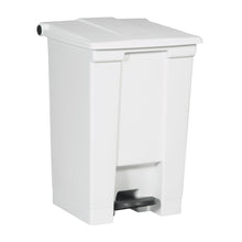 Load image into Gallery viewer, Rubbermaid Step-On Rectangular Plastic Waste Container, 23 5/8in x 15 3/4in x 16 1/4in, 12 Gallons, White