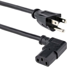 Load image into Gallery viewer, StarTech.com 3 ft Computer Power Cord - NEMA 5-15P to Right-Angle C13 - 18AWG