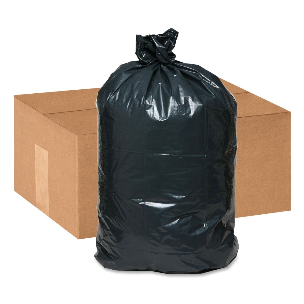 Webster Handi-Bag 2.5 mil Trash Bags, 42 gal, 48inH x 33inW, 70% Recycled, Black, 50 Bags