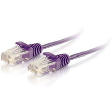 Load image into Gallery viewer, C2G 7ft Cat6 Snagless Unshielded (UTP) Slim Ethernet Cable - Cat6 Network Patch Cable - PoE - Purple - 7 ft Category 6 Network Cable for Network Device - First End: 1 x RJ-45 Network - Male - Second End: 1 x RJ-45 Network - Male - Patch Cable