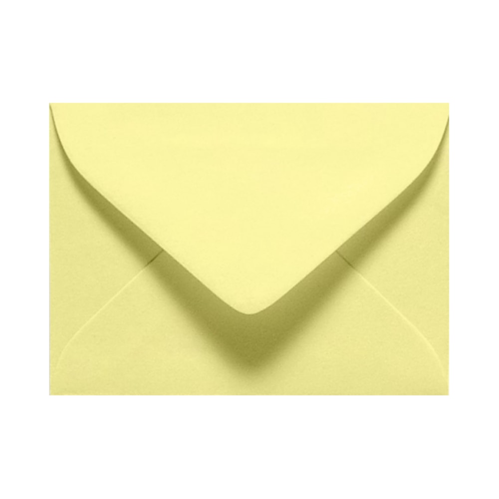LUX Mini Envelopes, #17, Gummed Seal, Lemonade Yellow, Pack Of 250