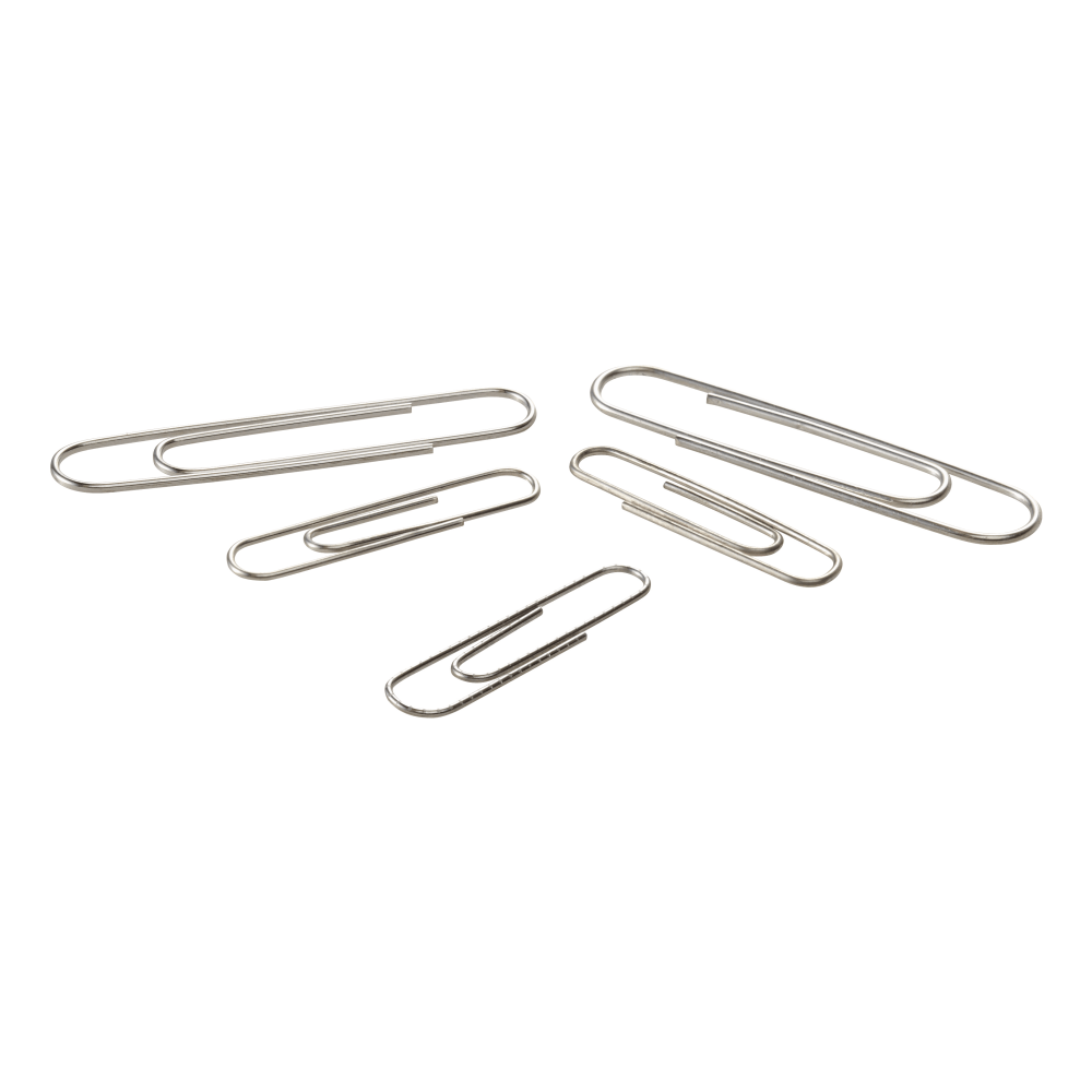 Office Depot Brand Premium Paper Clips, Box Of 1000, No. 1, Silver