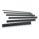 OfficeMax Brand 19-Ring Plastic Binding Combs, 55-Sheet Capacity, 3/8in Diameter, Black, Box Of 100