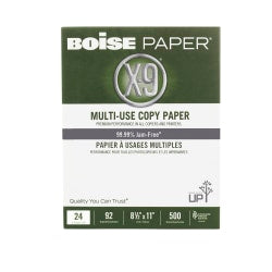 Boise X-9 Multi-Use Printer & Copy Paper, 1 Ream, White, Letter (8.5in x 11in), 500 Sheets Per Ream, 24 Lb, 92 Brightness
