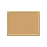OfficeMax Brand Oak Cork Board, 3in x 5in, Wood Frame With Oak Finish