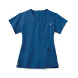 Medline Berkley Ave Poly Blend Womens Scrub Top, X-Large, Royal Blue