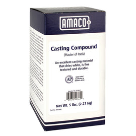 AMACO Plaster Of Paris Casting Compound, 5 Lb Box, White