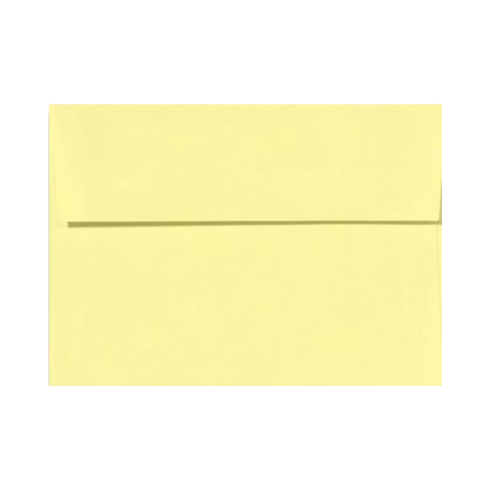 LUX Invitation Envelopes, A9, Peel & Press Closure, Lemonade Yellow, Pack Of 1,000