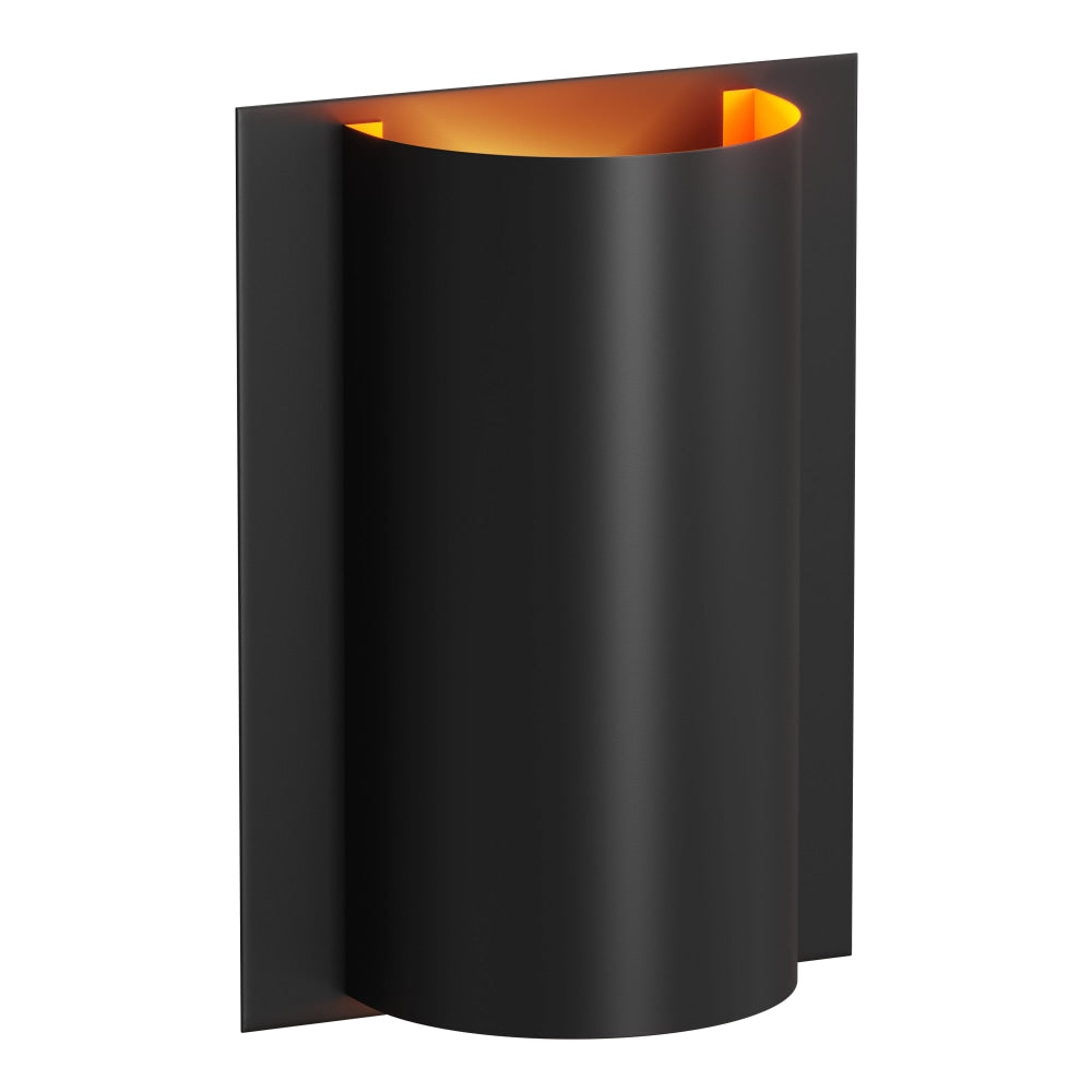 Zuo Modern Metal Wall Lamp, 11-13/16inW, Black