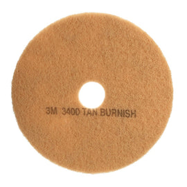 3M Niagara 3100N Burnish Floor Pads, 21in, Tan, Pack Of 5 Pads