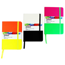 Load image into Gallery viewer, Inkology Journals, 4in x 6in, College Ruled, 192 Pages (96 Sheets), Color Block Designs, Pack Of 12 Journals