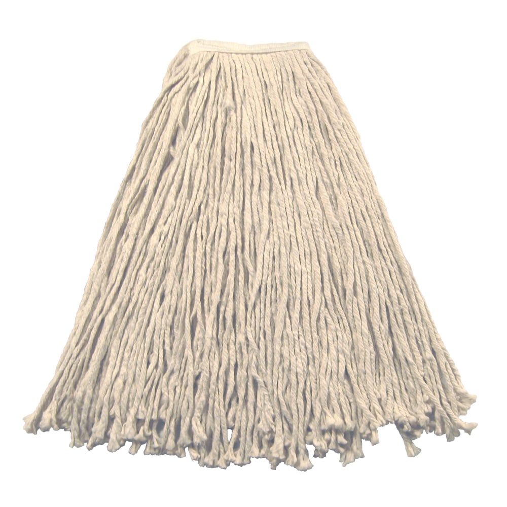 Wilen Stinger Cut-End Wet Mop Head, Value, White, Pack Of 12