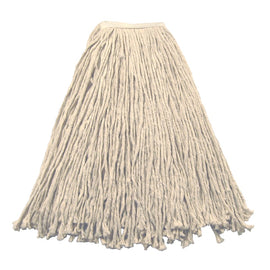 Wilen Stinger Cut-End Wet Mop Head, Value, White, Pack Of 12