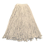 Wilen Stinger Cut-End Wet Mop Head, Value, White, Pack Of 12