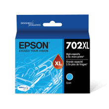 Load image into Gallery viewer, Epson 702XL DuraBrite Cyan Ultra-High-Yield Ink Cartridge, T702XL220-S