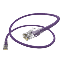 Load image into Gallery viewer, Unirise UNC Group Clearfit - Patch cable - RJ-45 (M) to RJ-45 (M) - 10 ft - CAT 6 - snagless - purple