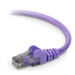 Belkin Cat.6 High Performance UTP Stranded Patch Cable - RJ-45 Male - RJ-45 Male - 8ft - Purple