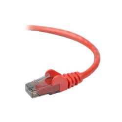 Belkin - Patch cable - RJ-45 (M) to RJ-45 (M) - 1 ft - UTP - CAT 6 - molded, snagless - red - for Omniview SMB 1x16, SMB 1x8; OmniView SMB CAT5 KVM Switch