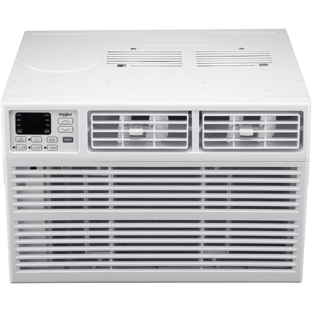 Whirlpool Energy Star Window-Mounted Air Conditioner With Remote, 15,000 BTU, 17 15/16inH x 25 5/16inW x 23 5/8inD, White