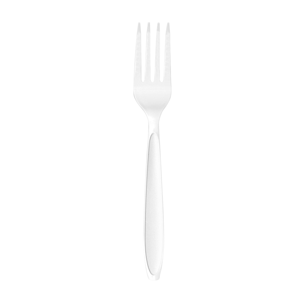Solo Cup Reliance Medium Weight Boxed Forks - 100 / Box - 10/Carton - Fork - 1 x Fork - Disposable - Plastic - White