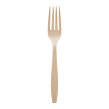 Load image into Gallery viewer, Solo Extra Heavyweight Cutlery - 1000/Carton - Fork - 1 x Fork - Breakroom - Disposable - Textured - Polystyrene - Champagne