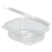 Load image into Gallery viewer, Genpak Plastic Hinged-Lid Deli Containers, 8 Oz, Clear, 100 Containers Per Bag, Pack Of 2 Bags