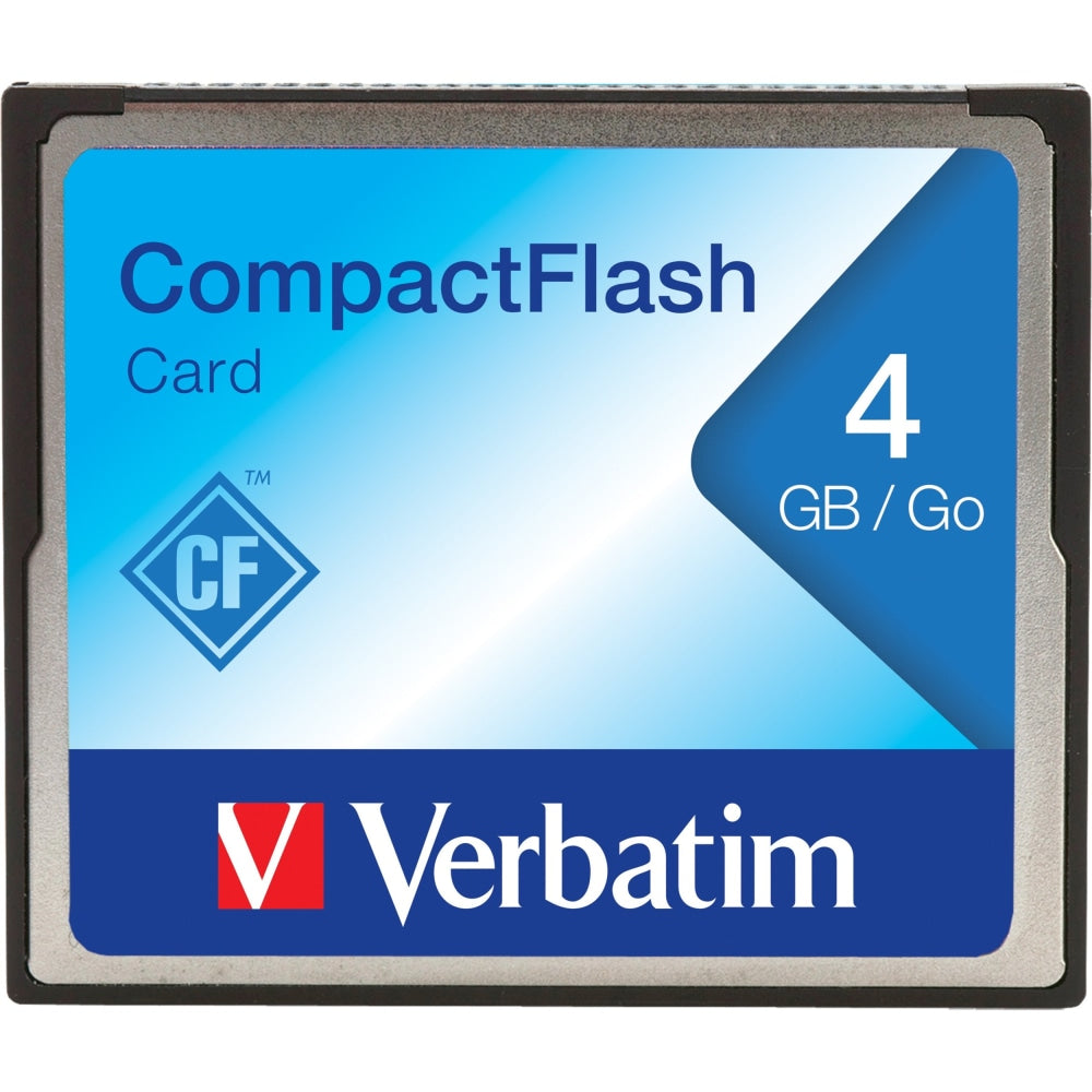 Verbatim 4GB CompactFlash Memory Card - 1 Card/1 Pack