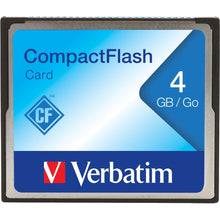 Load image into Gallery viewer, Verbatim 4GB CompactFlash Memory Card - 1 Card/1 Pack