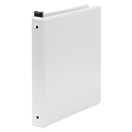 Wilson Jones Large-Capacity Hanging View 3-Ring Binder, 1in Round Rings, White