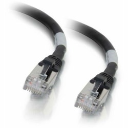 C2G-1ft Cat6 Snagless Shielded (STP) Network Patch Cable - Black - Category 6 for Network Device - RJ-45 Male - RJ-45 Male - Shielded - 1ft - Black