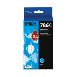 Epson 786XL DuraBrite Cyan Ultra-High-Yield Ink Cartridge, T786XL220-S