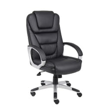 Load image into Gallery viewer, Boss Office Products Ergonomic LeatherPlus Bonded Leather Chair, Black/Chrome