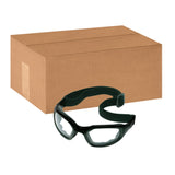 Maxim 2 x 2 Anti-Fog Hard Coat Safety Eyewear, Gray Lens, Black Frame, Case Of 10