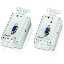 Load image into Gallery viewer, ATEN VGA Over Cat 5 Extender Wall Plate-TAA Compliant - 1 Input Device - 1 Output Device - 492.13 ft Range - 4 x Network (RJ-45) - 1 x VGA In - 1 x VGA Out - Full HD - 1920 x 1080 - Wall Mountable