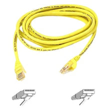 Load image into Gallery viewer, Belkin Cat5e Cable - RJ-45 Male - RJ-45 Male - 15ft - Yellow